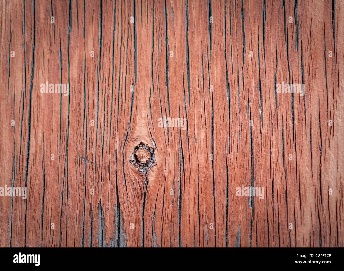 Satte braune Holzstruktur. Abstrakter Hintergrund, leere Vorlage. Stockfoto