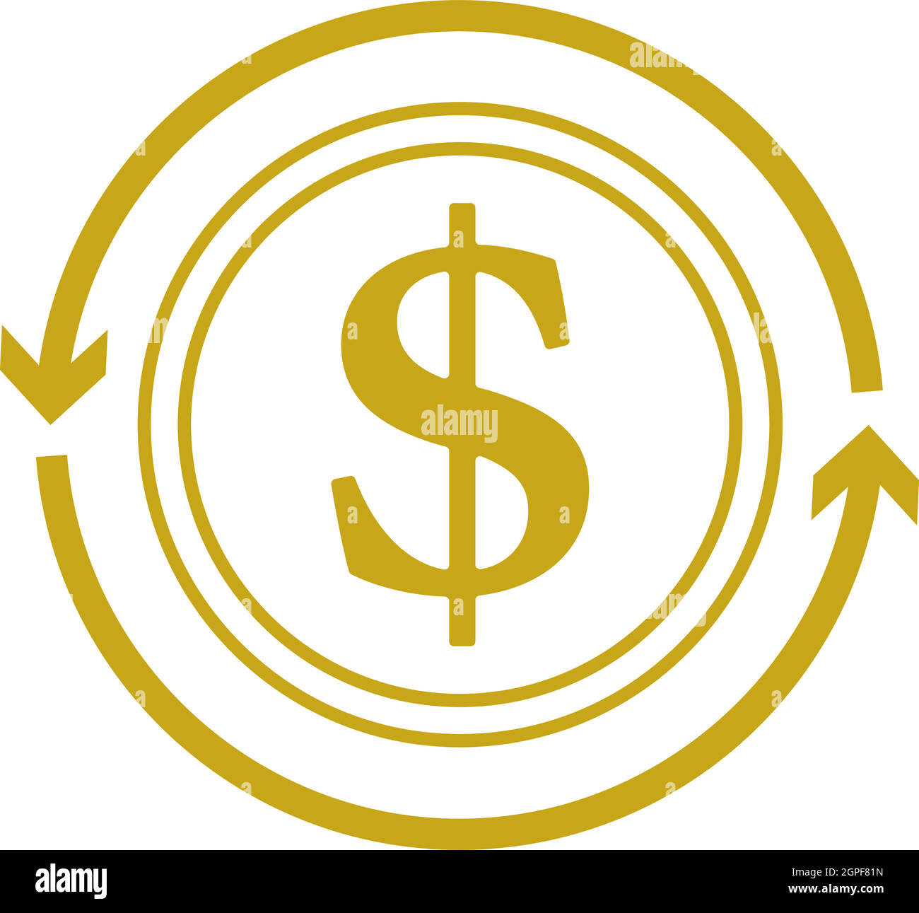Symbol „Cash Back Coin“ Stock Vektor