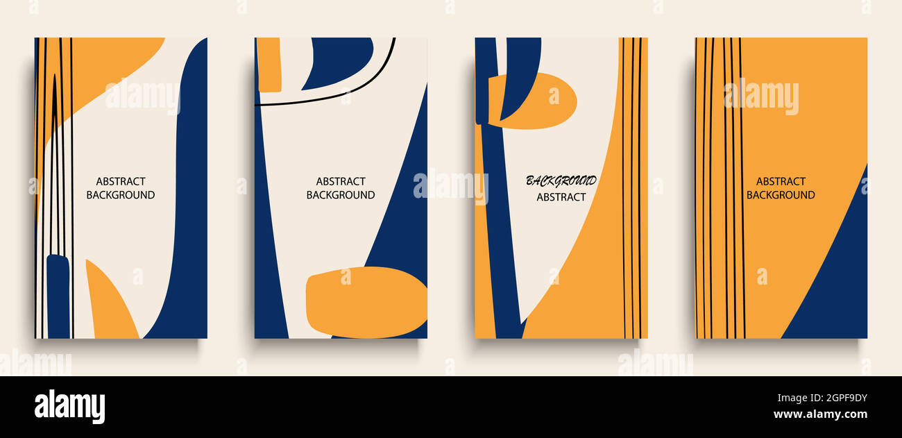 Social-Media-Geschichten und Post Creative Art-Konzept für Web-Design. Werbebroschüre, geometrische Doodle minimal Muster Hintergrund. Vektorgrafik für Werbevorlagen für Nachrichten. Trendige Farben Stock Vektor