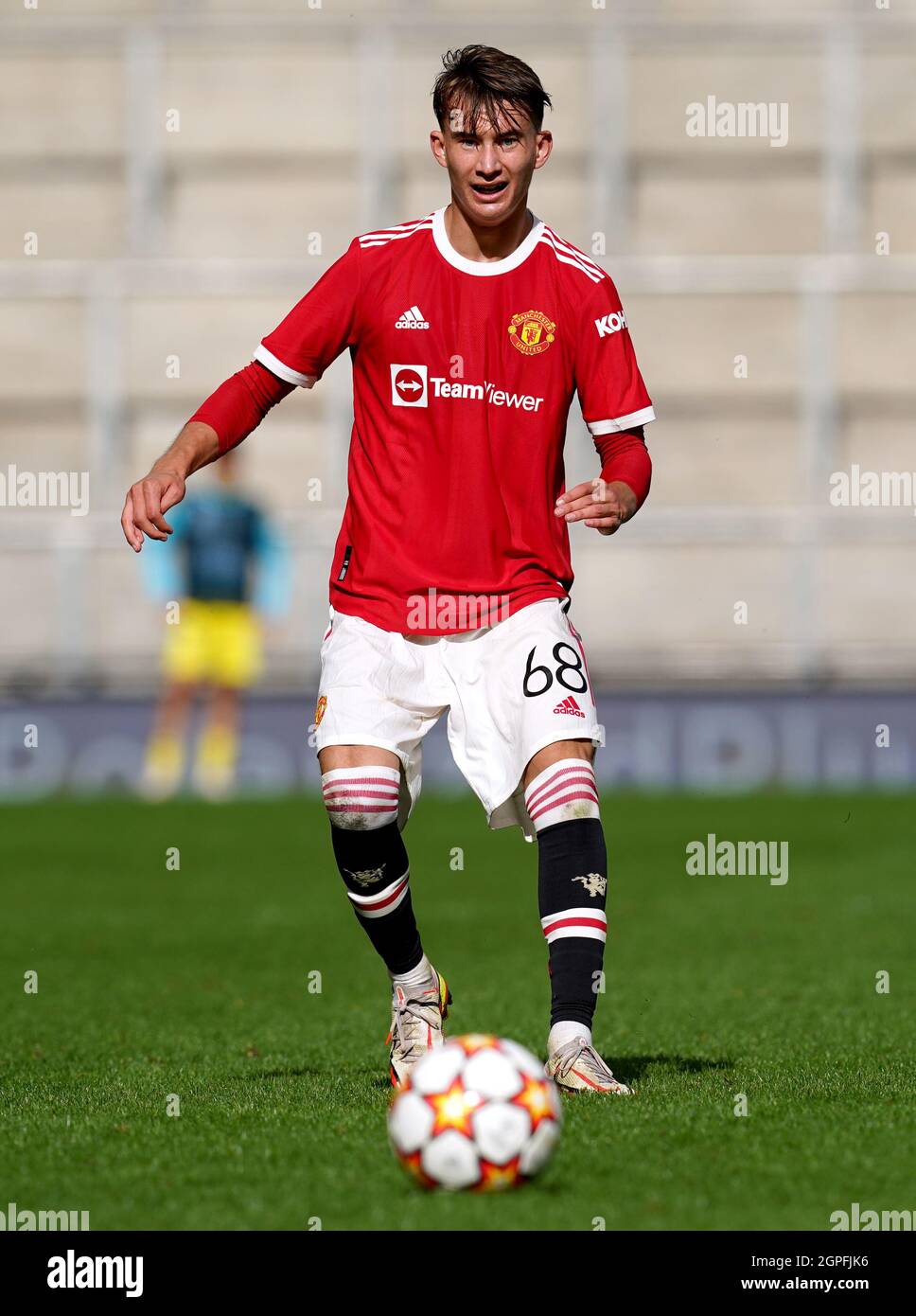 Martin Svidersky von Manchester United während des UEFA Youth League-Spiels der Gruppe F im Leigh Sports Village, Manchester. Bilddatum: Mittwoch, 29. September 2021. Stockfoto