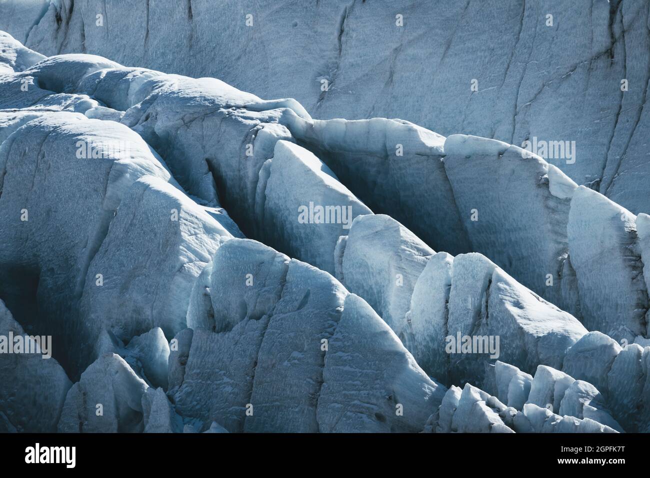 glacier Textures aus der Luft Stockfoto