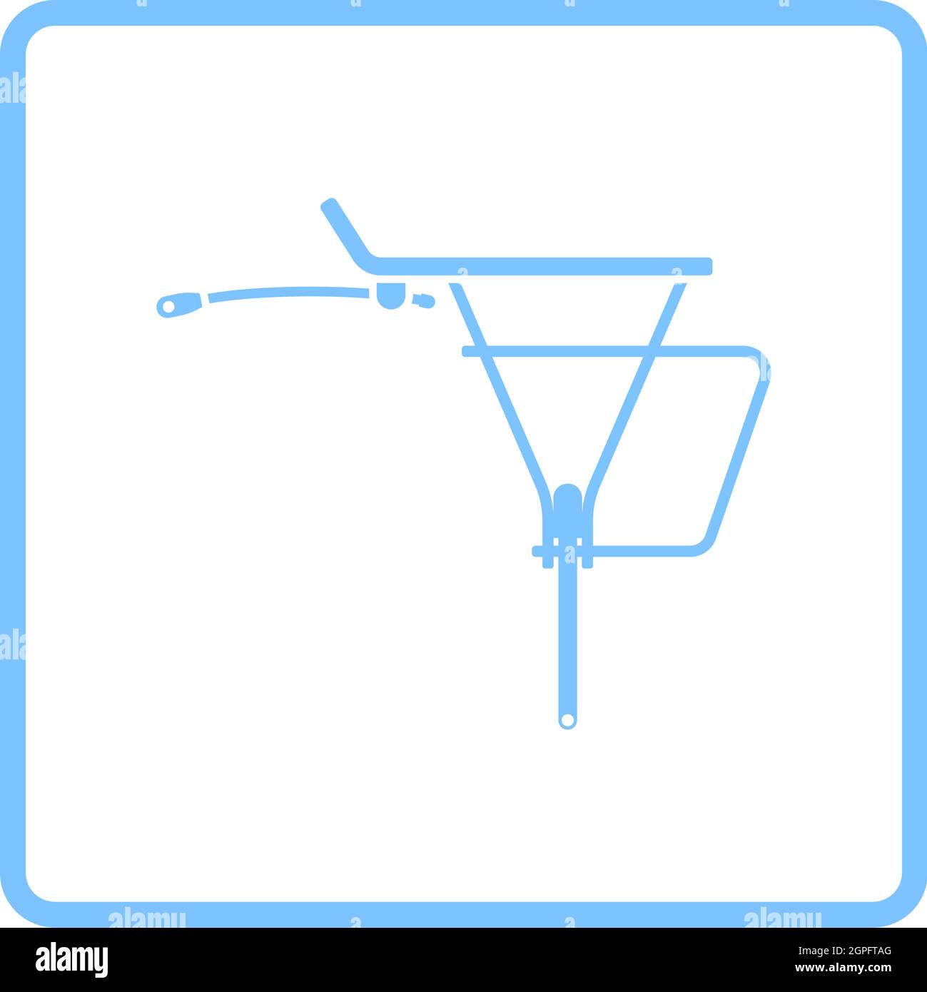Symbol Für Den Gepäckträger Des Fahrrads Stock Vektor