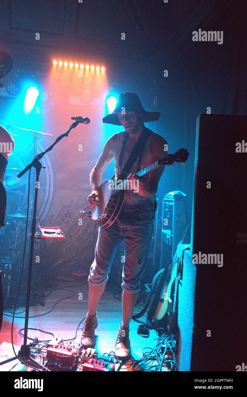 Herman Steve'n'Seagulls lebt in der Bodega Nottingham. Stockfoto