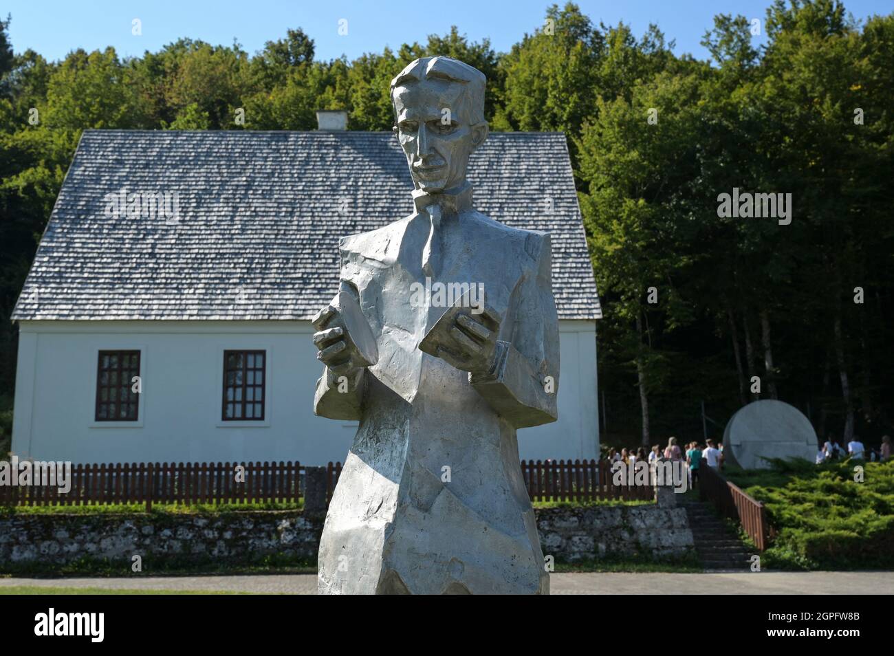 Wo Ist Nikola Tesla Geboren KROATIEN, Smiljan, Nikola Tesla Museum, Geburtsort des Erfinders und