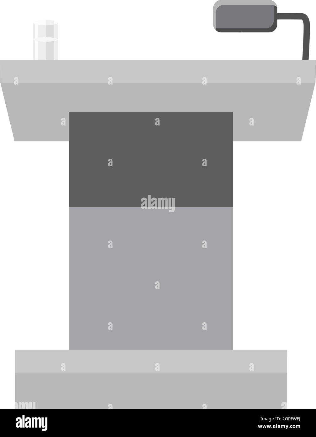 Tribüne für Aufführungen Symbol Stock Vektor