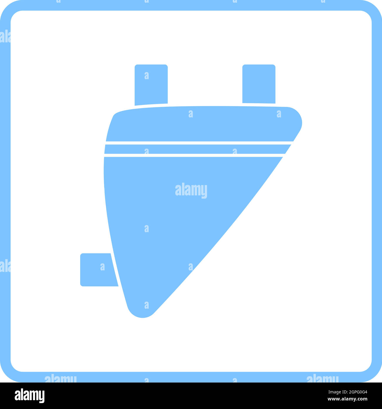 Symbol Für Fahrradsatteltasche Stock Vektor