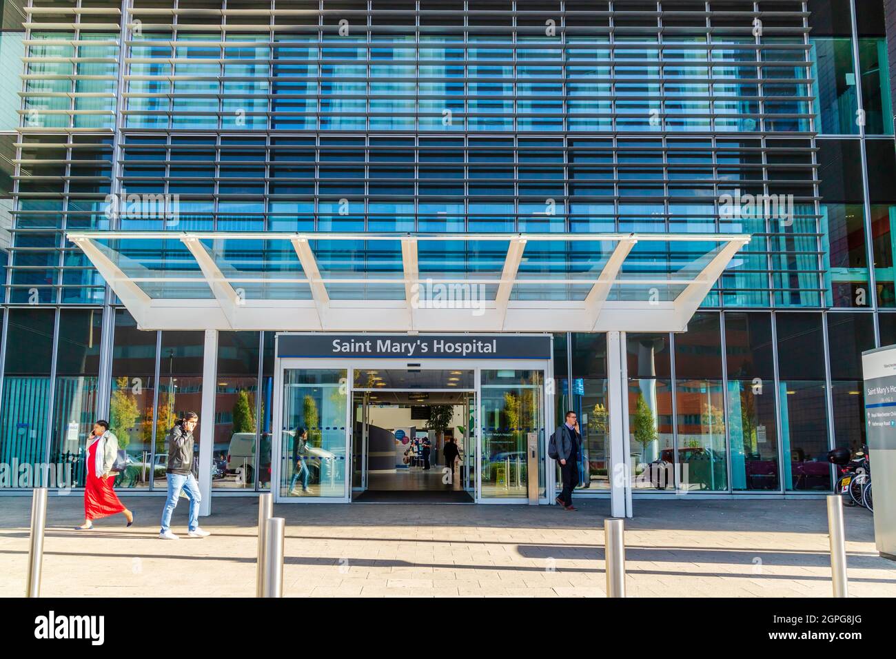 Das Saint Mary's Hospital in Manchester, Großbritannien, bietet eine Reihe von miteinander verbundenen Dienstleistungen speziell für Frauen und Kinder. Stockfoto