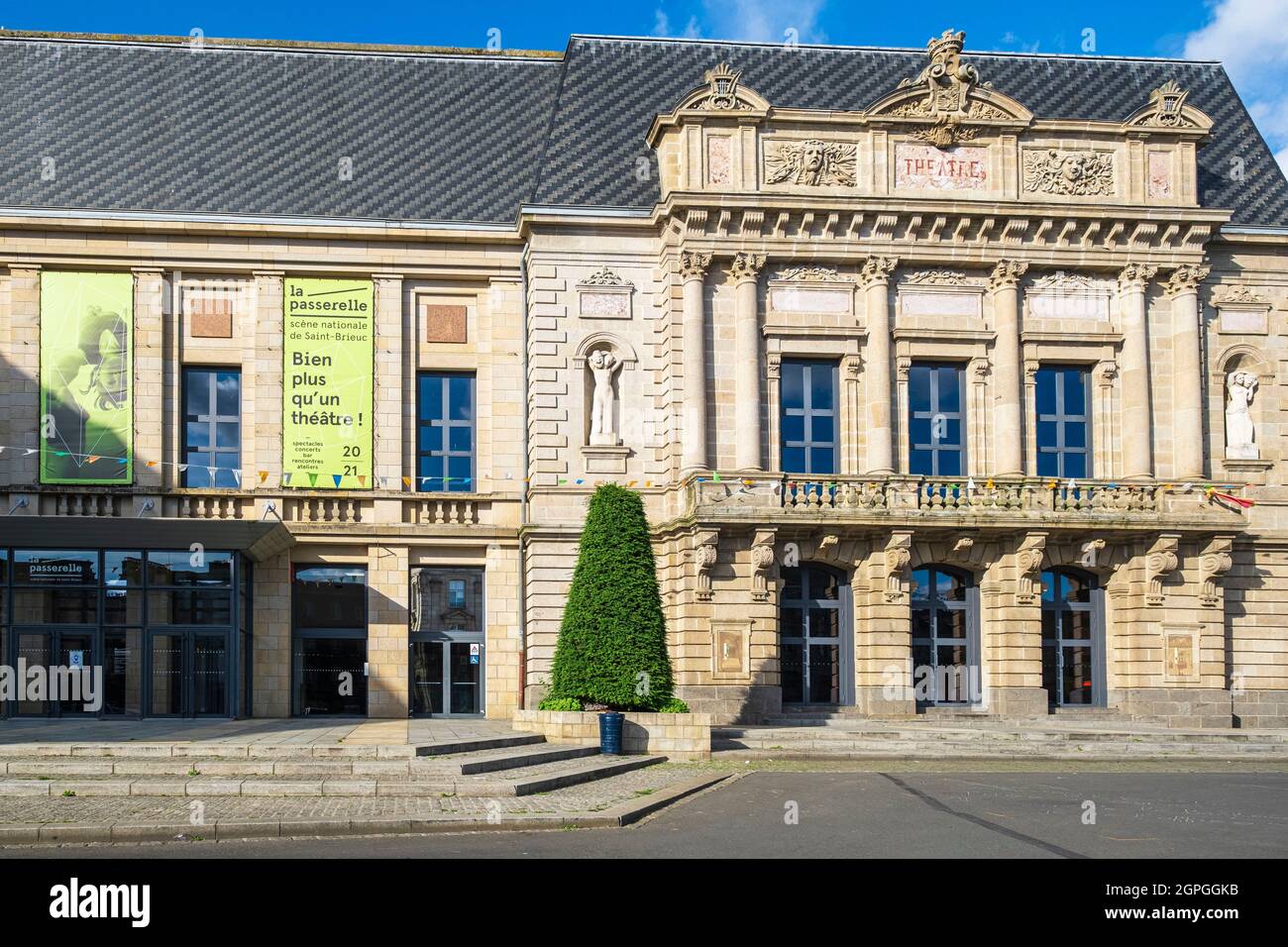Das Theater France, Cotes d'Armor, Saint-Brieuc, La Paserelle stammt aus dem Jahr 1884 Stockfoto