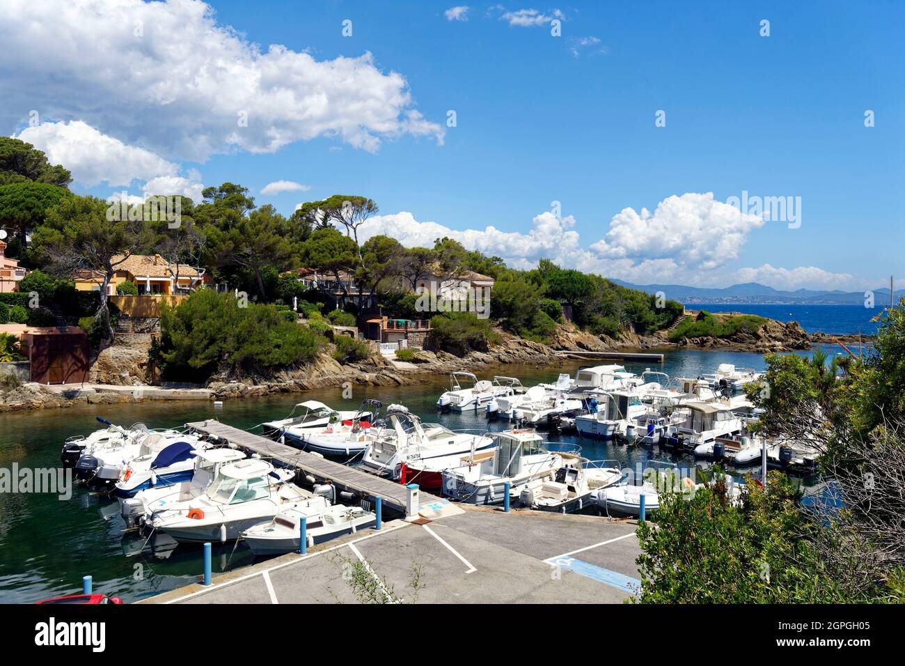 Frankreich, Var (83), Issambres cornice, Roquebrune sur Argens, Les Issambres, Port Ferreol Stockfoto