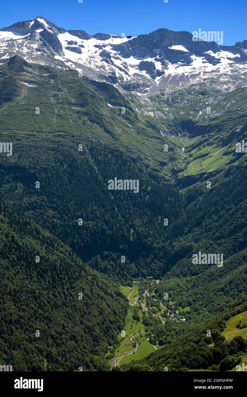 Frankreich, Ozitanien, Pyrenäen, Departement Haute Garonne, Luchon Superbagneres, Das Lys Valley Stockfoto