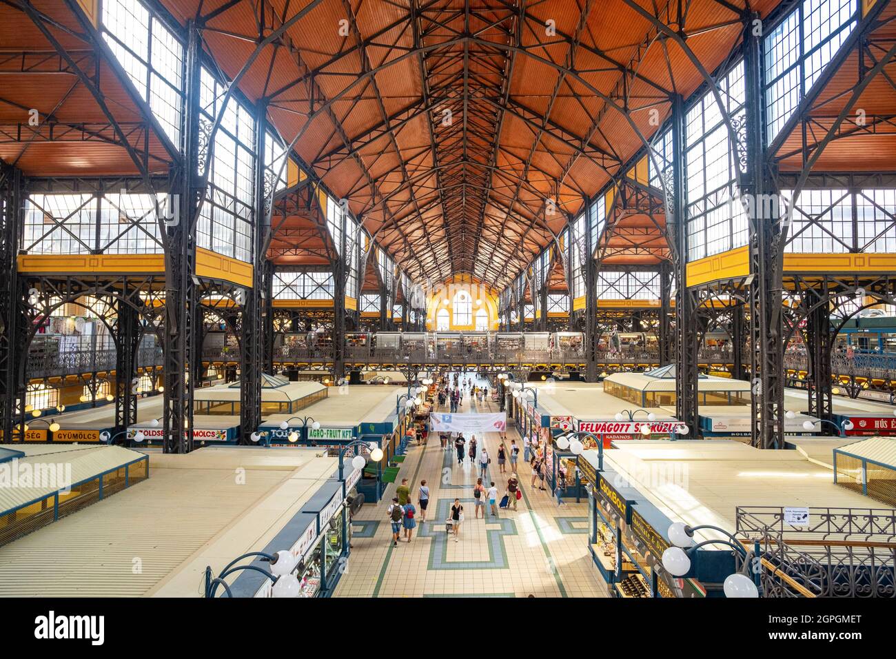 Ungarn, Budapest, von der UNESCO zum Weltkulturerbe erklärt, Pest-Viertel, zentrale Hallen Stockfoto