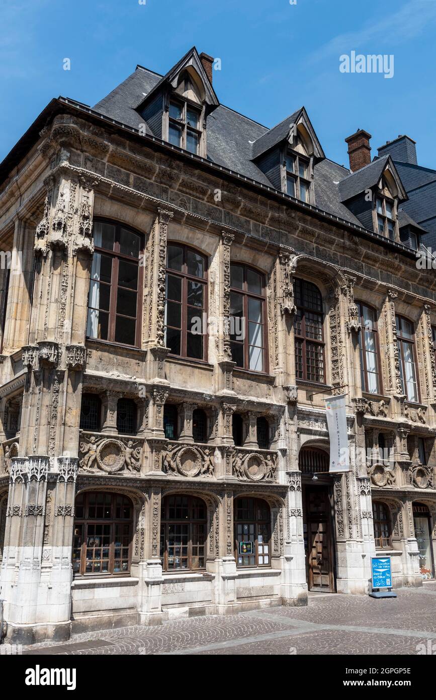 Frankreich, seine Maritime, Rouen, Touristeninformationszentrum aus dem 15. Jahrhundert, ehemaliges Finanzamt Stockfoto