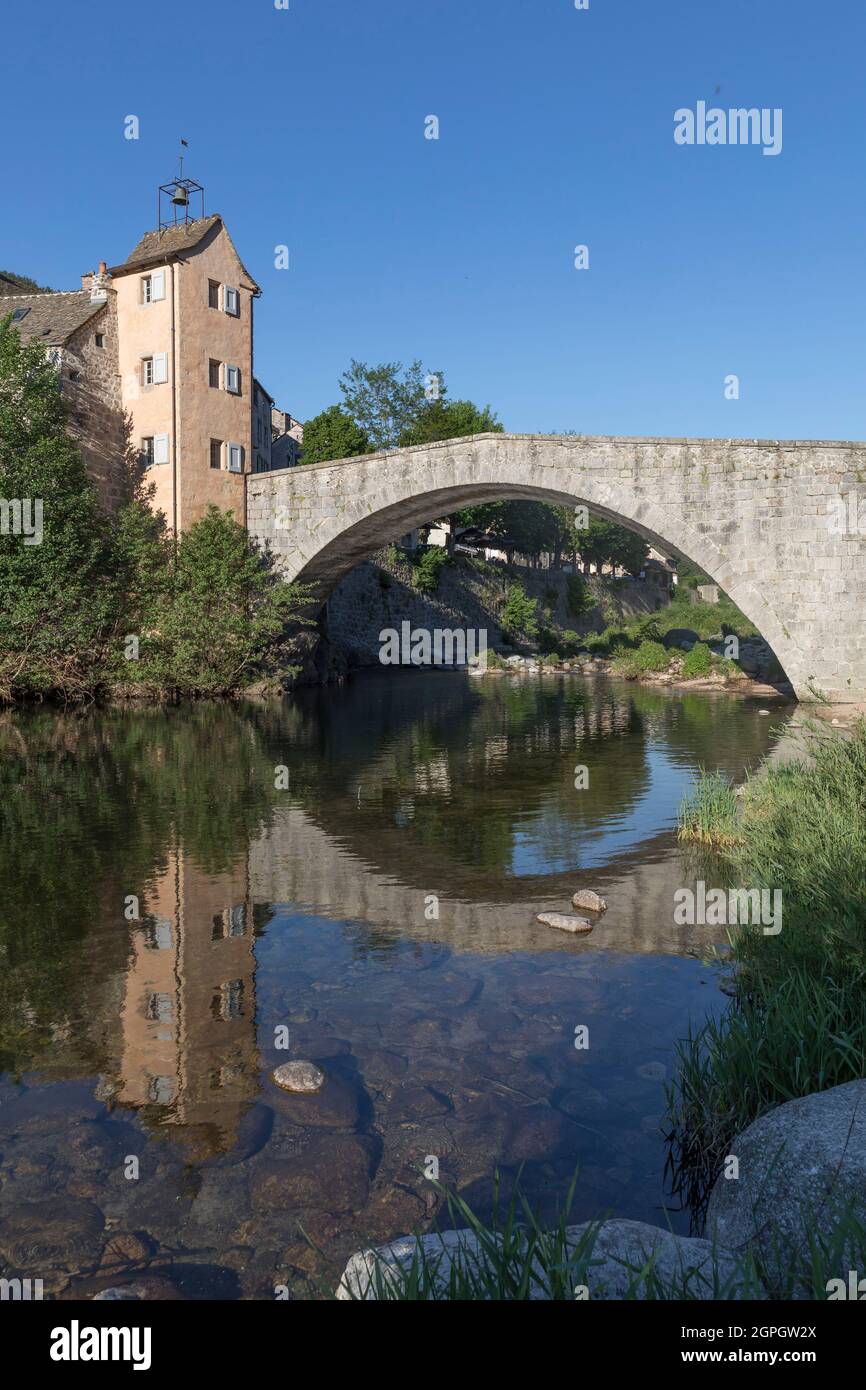 Frankreich, Lozere, Le Pont-de-Montvert, Nationalpark Cevennes Stockfoto