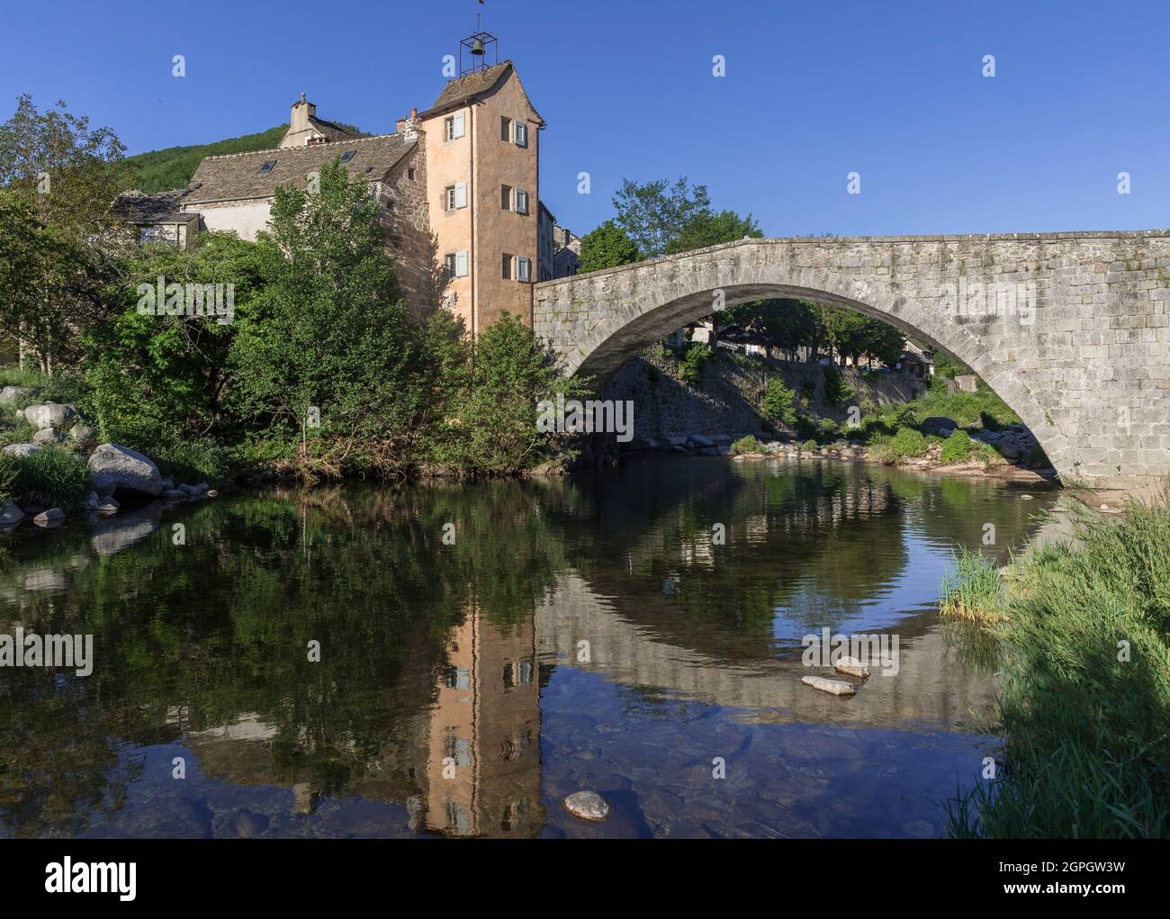 Frankreich, Lozere, Le Pont-de-Montvert, Nationalpark Cevennes Stockfoto