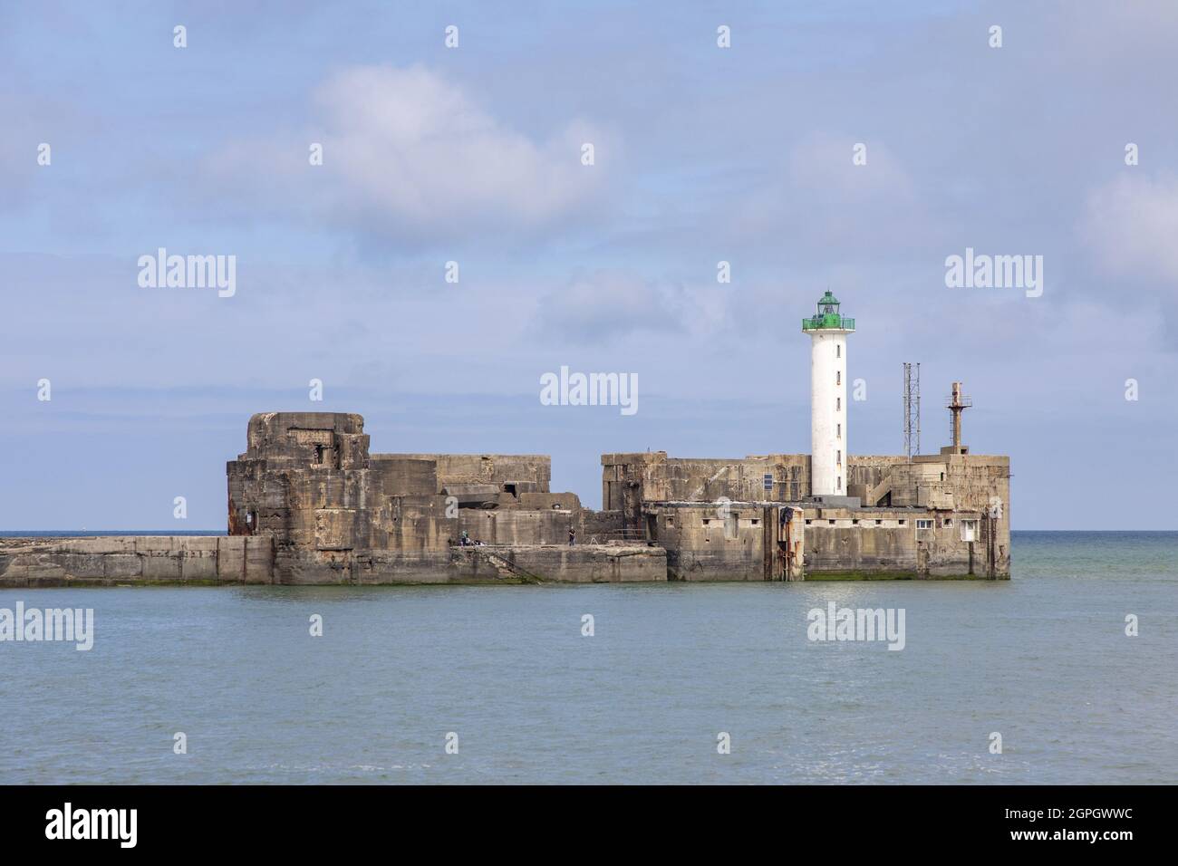 frankreich, pas de calais, boulogne sur mer, Carnot-Deich Stockfoto