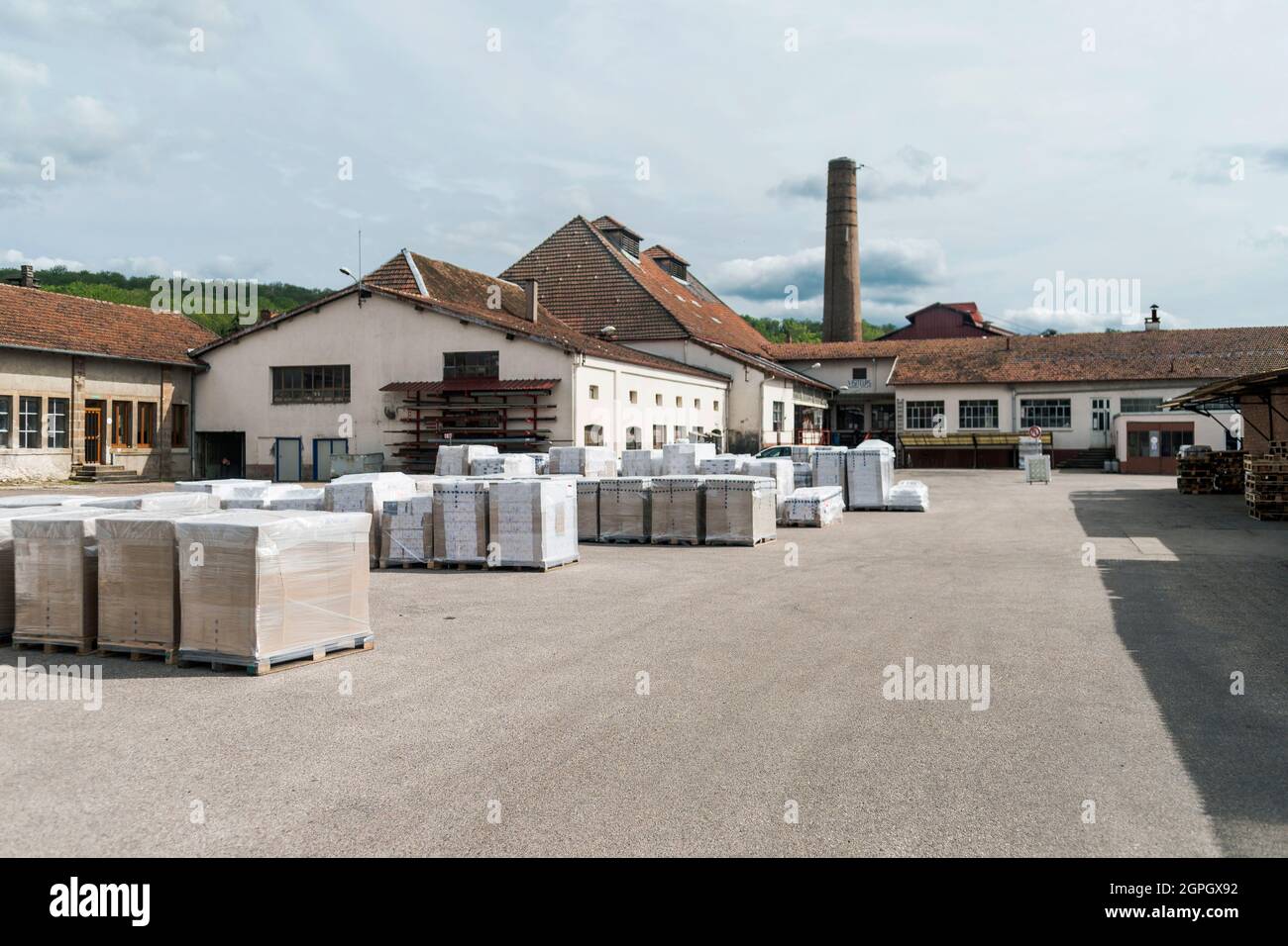 Frankreich, Haute Saone, Kristallglaswerk von Passavant la Rochree Stockfoto