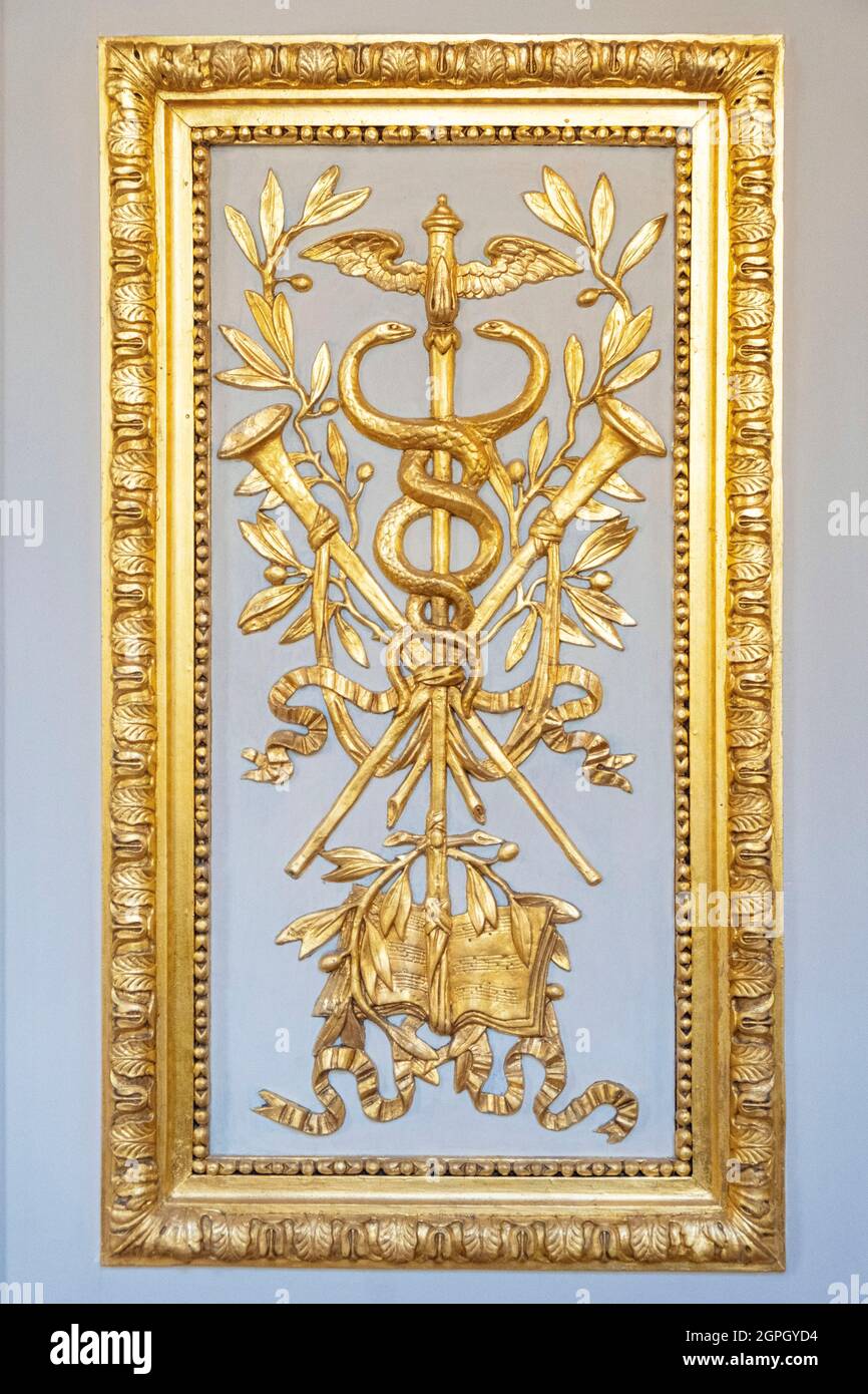 Frankreich, Paris, das Hotel de la Marine, das im 18. Jahrhundert von Ange-Jacques Gabriel, früher Garde Meuble du ROI bis 1798, damals Sitz des Marineministers, gegründet wurde Stockfoto