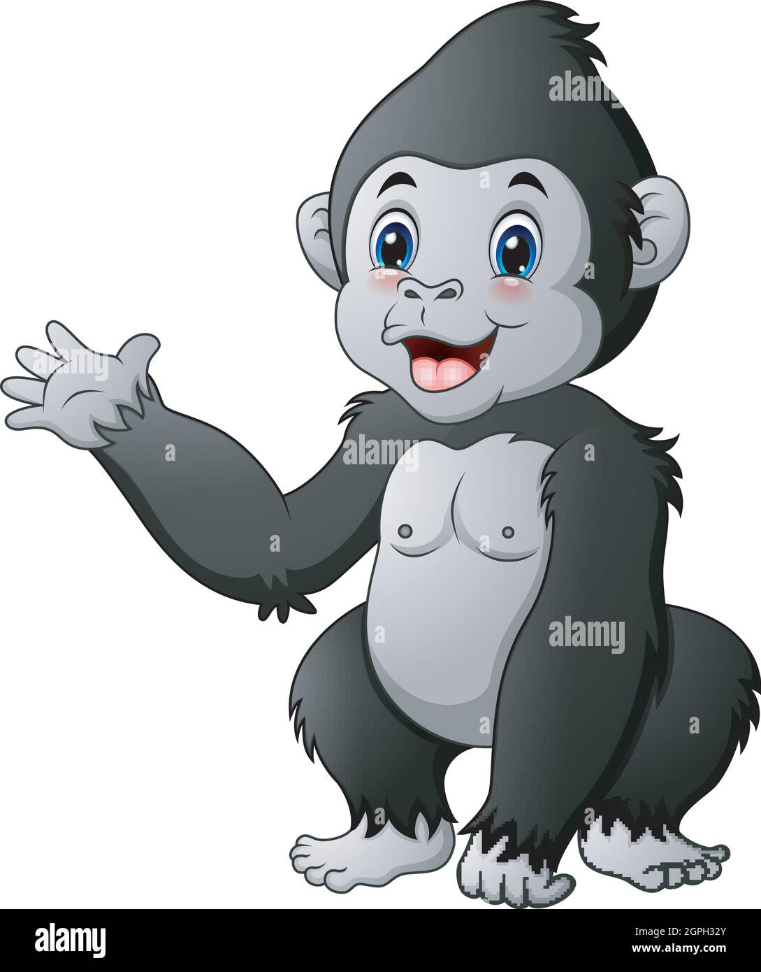 Niedliche Baby gorilla Stock Vektor