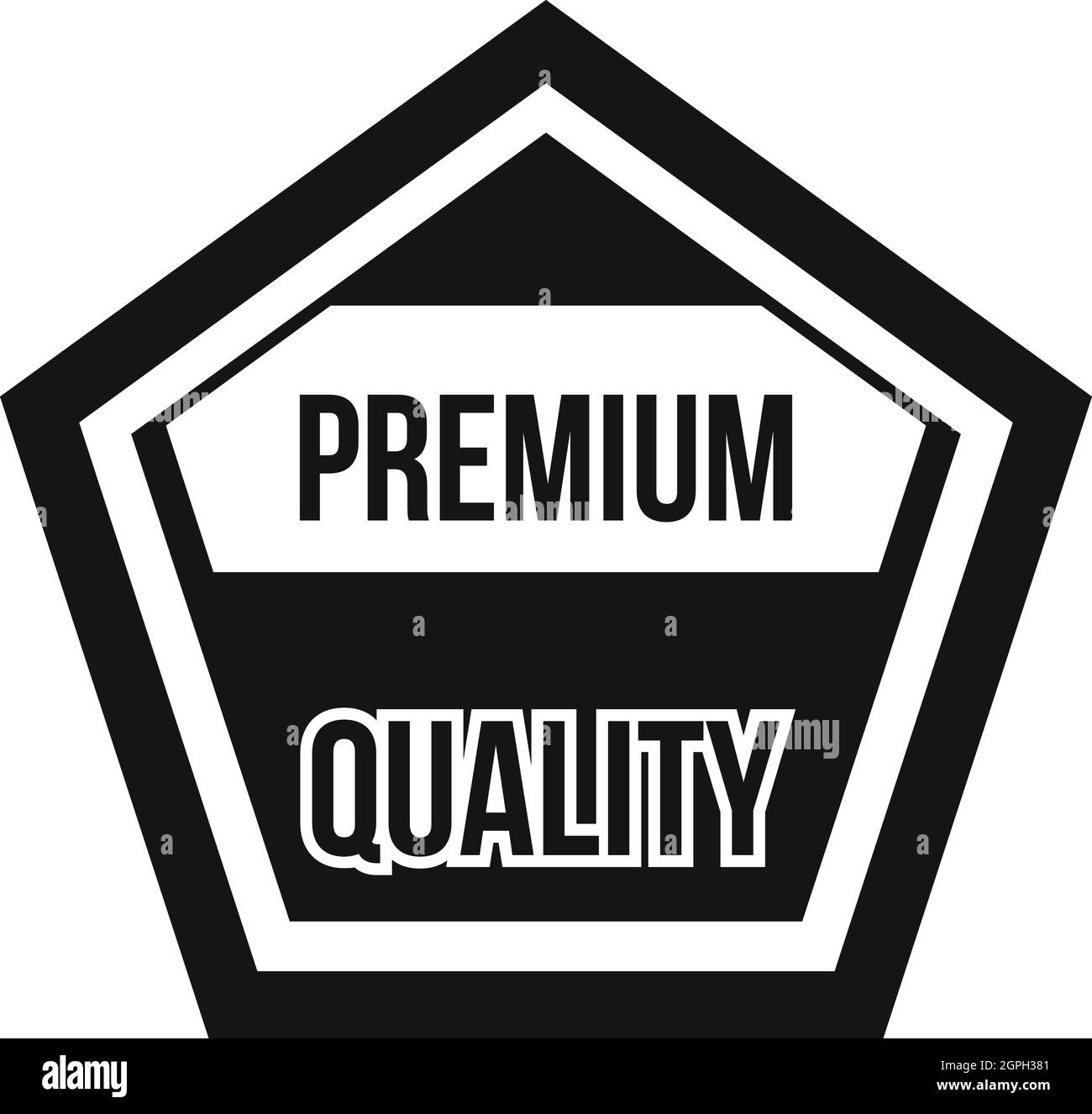Premium-Qualität Bezeichnungssymbol, einfachen Stil Stock Vektor