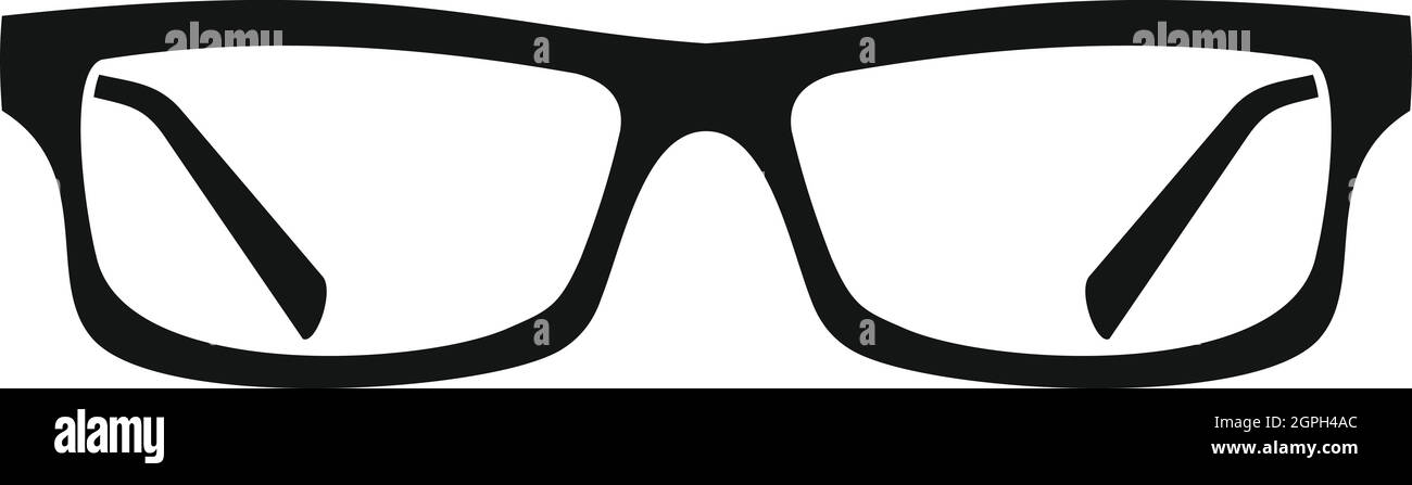 Auge-Brille-Symbol, einfachen Stil Stock Vektor