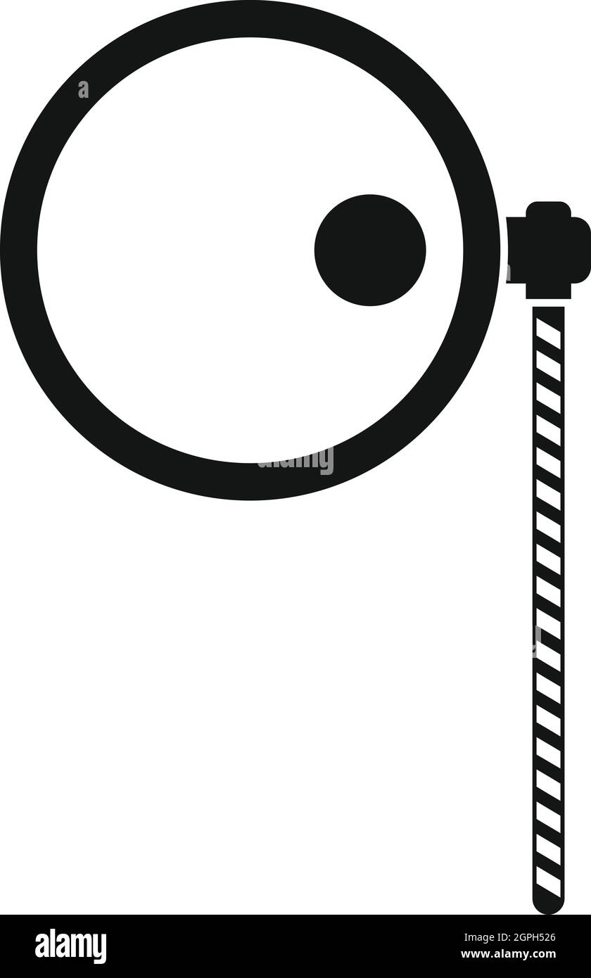 Monokel-Symbol, einfachen Stil Stock Vektor