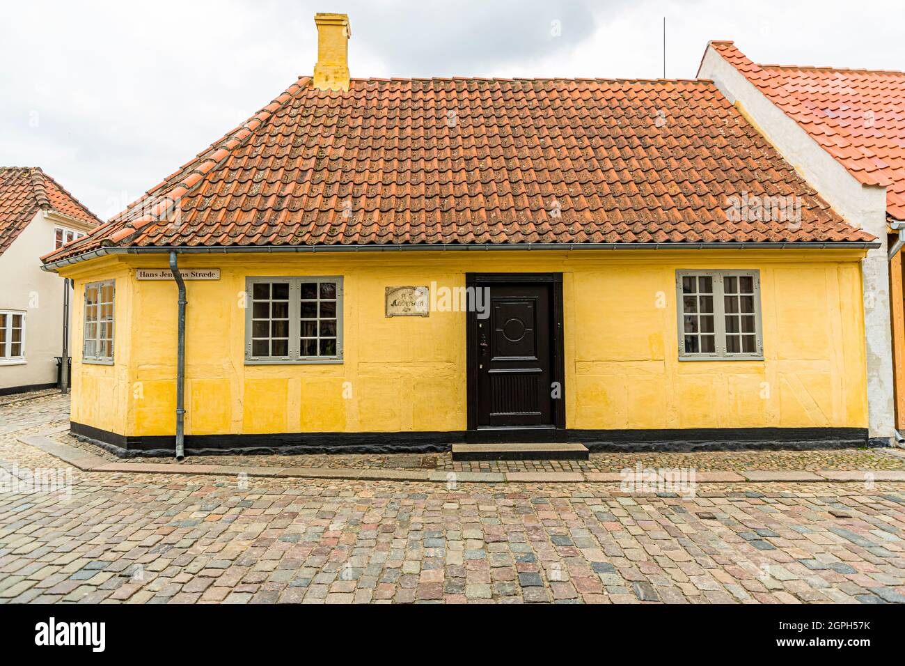 Hans Christian Andersen Geburtsort und Museum in Odense, Dänemark Stockfoto