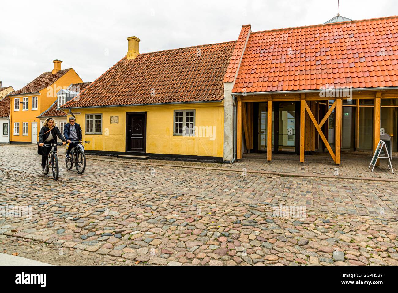 Hans Christian Andersen Geburtsort und Museum in Odense, Dänemark Stockfoto