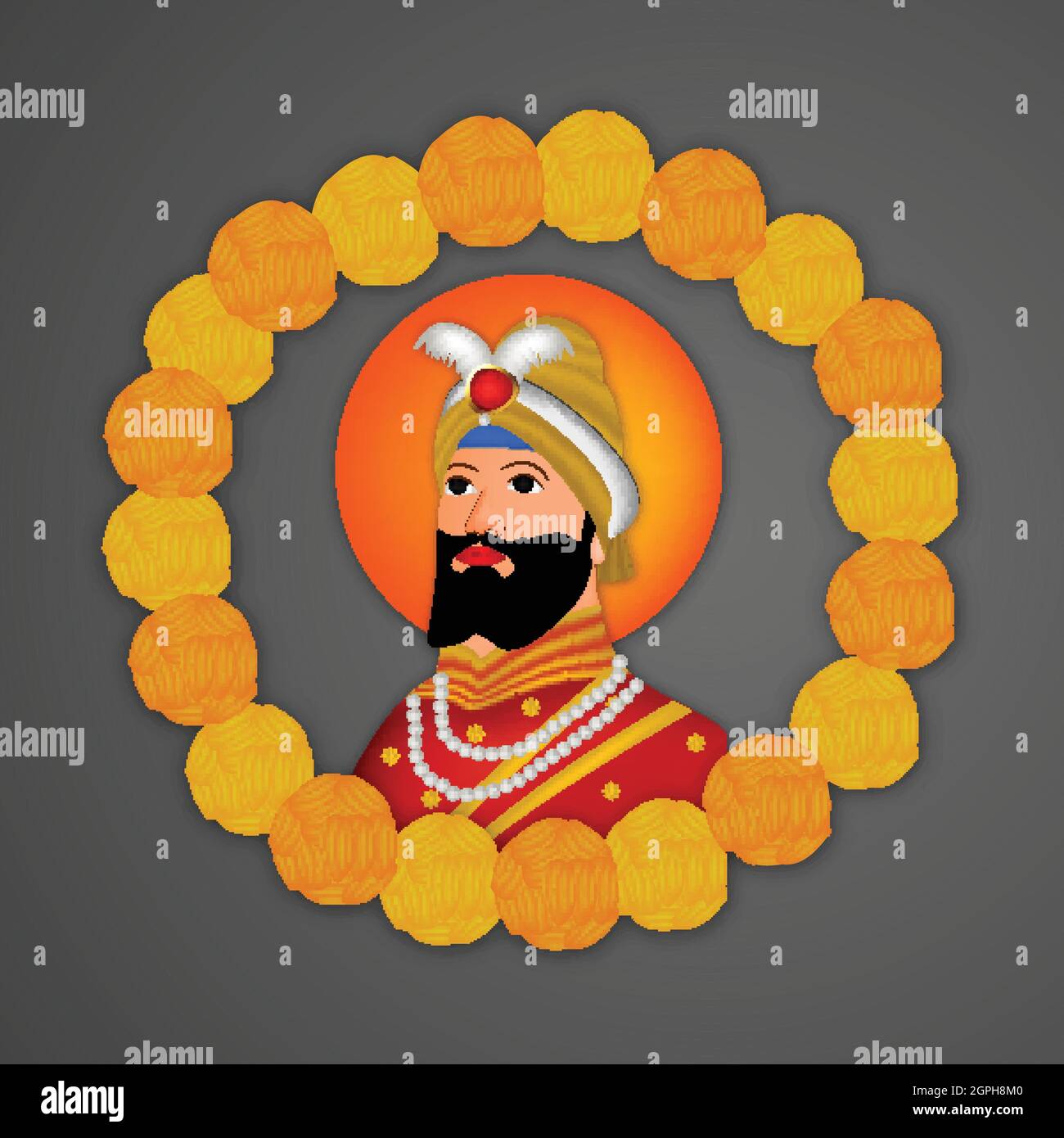 Guru Gobind Singh Jayanti Stock Vektor