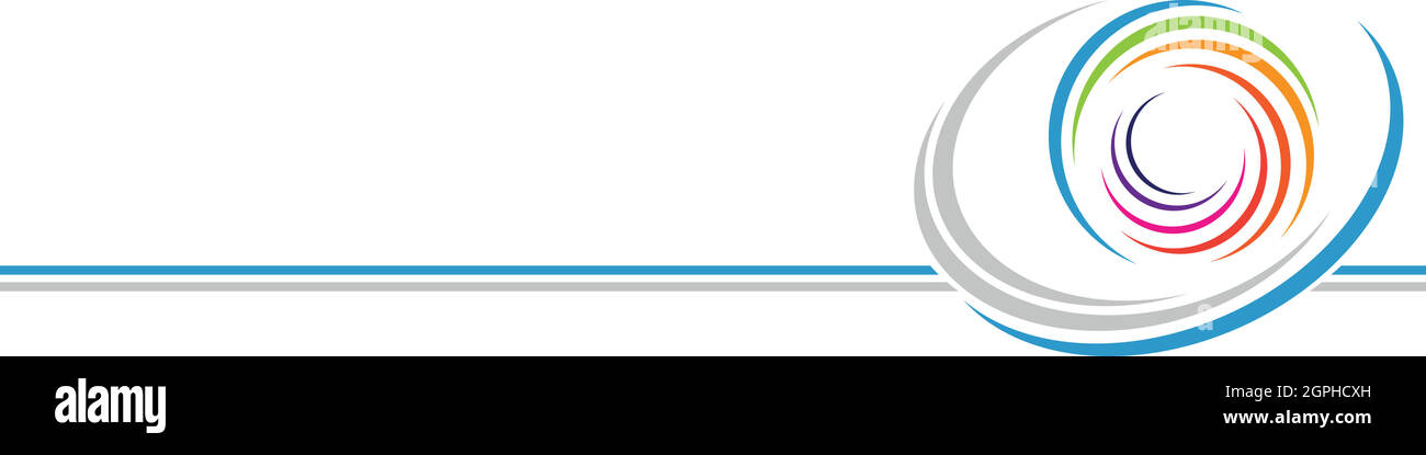 Spirale in Farbe, farbig, Maler, Logo, Ikone, Hintergrund Stock Vektor