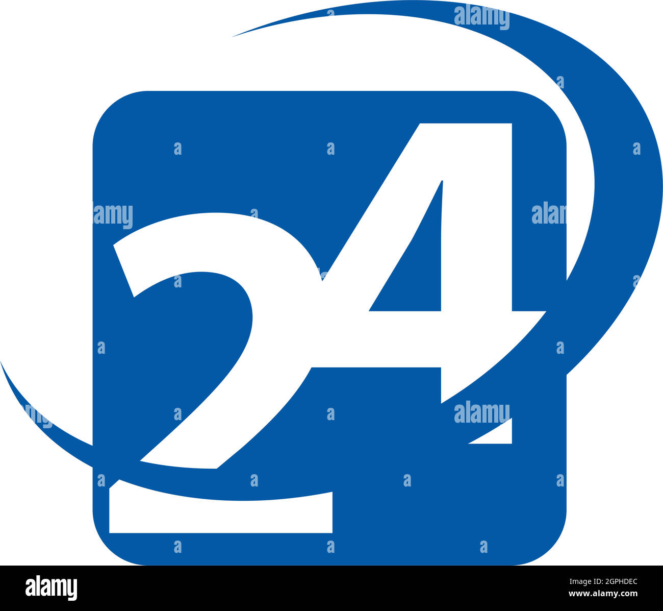 24-Stunden-Zeichen, rund um die Uhr, Symbol, Taste Stock Vektor