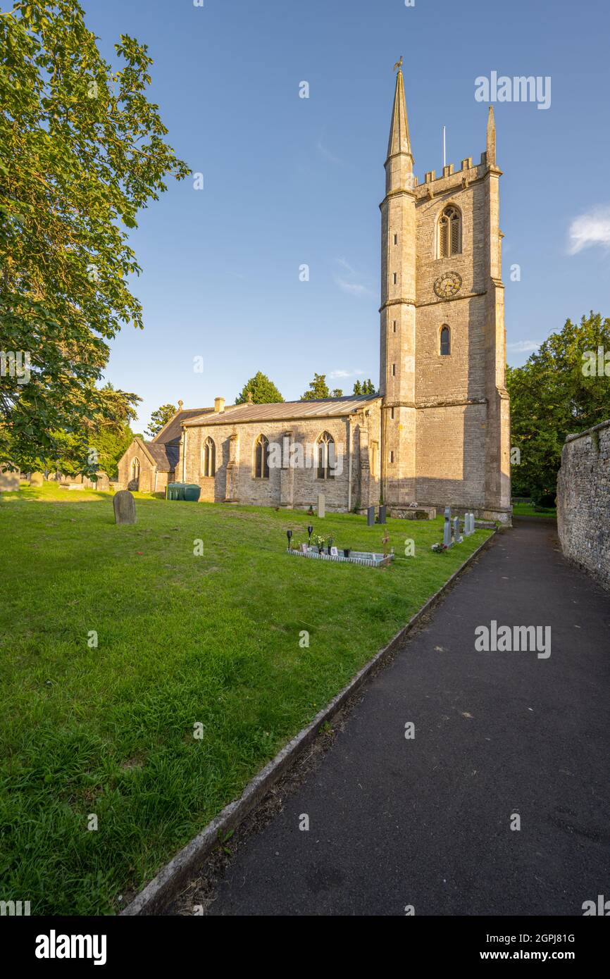 St. Matthew's Kirche Wookey Somerset Stockfoto