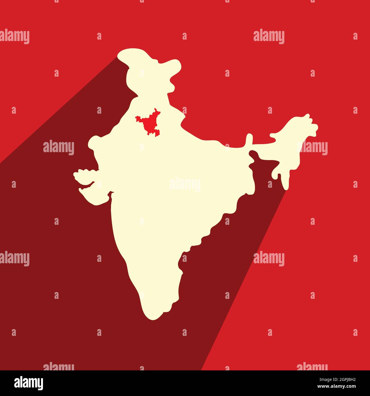 Haryana Day Indischer Staatshintergrund Stock Vektor