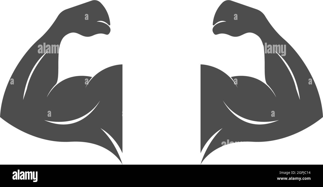 Vorlage zur Illustration des Muscle-Arm-Logos im Vektordesign Stock Vektor