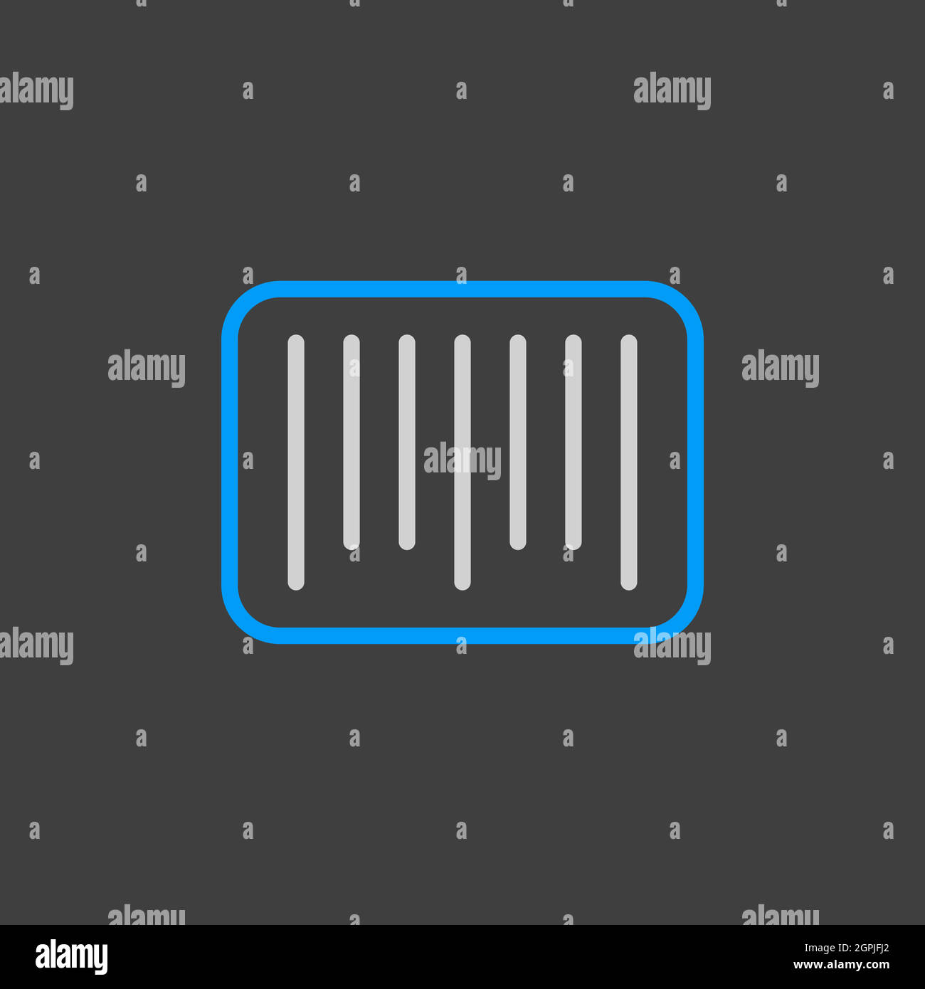 Barcode-Vektor-Symbol. E-Commerce-Zeichen Stock Vektor