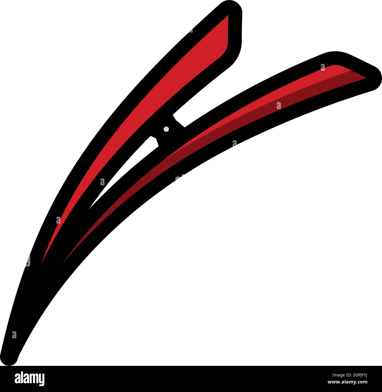 Haarklapp-Symbol Stock Vektor