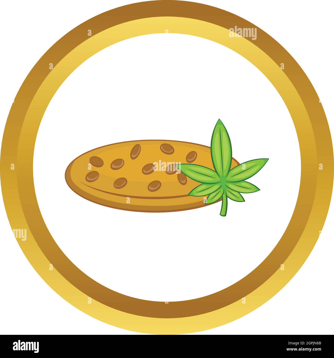 Marihuana Samen Vektor icon Stock Vektor