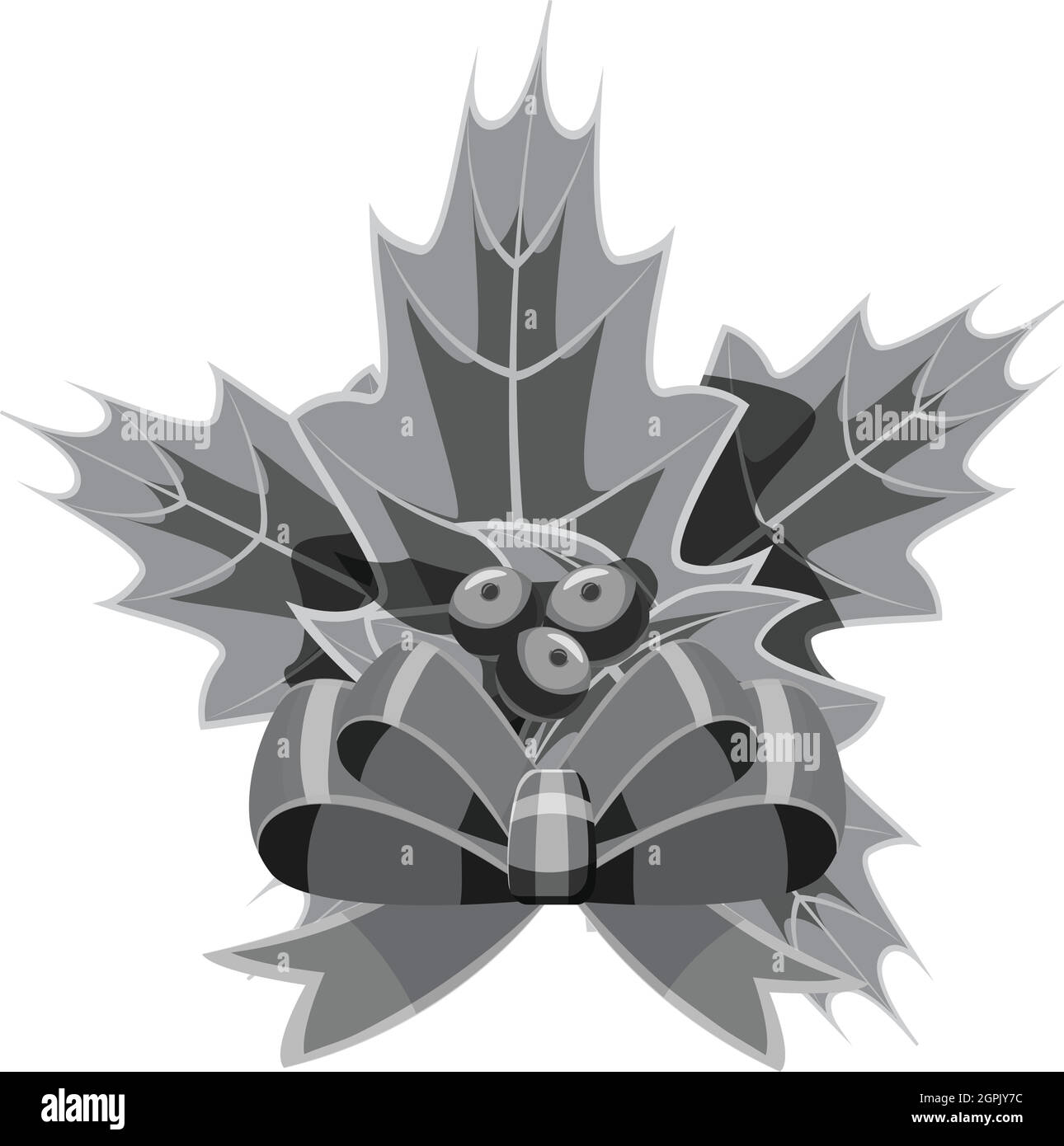 Adventskranz mit Glockensymbol Stock Vektor