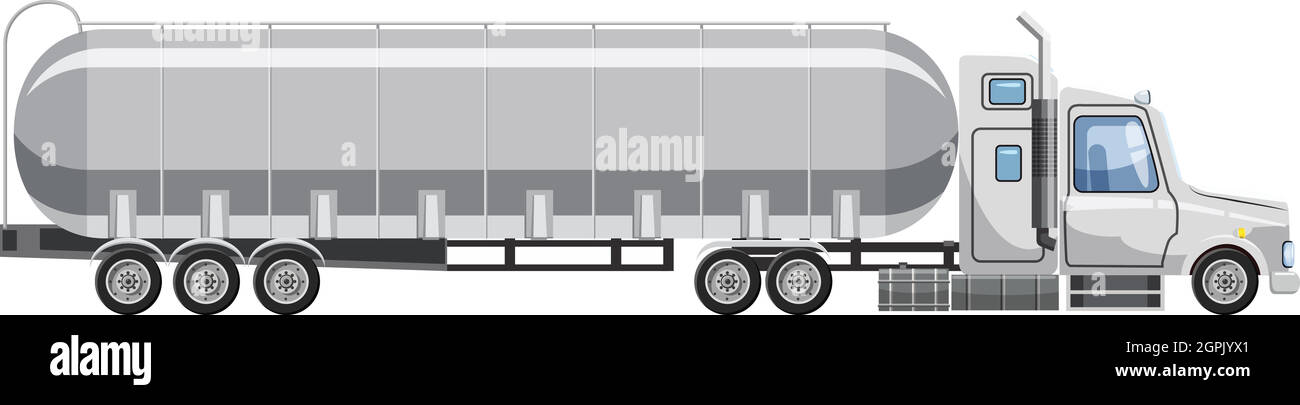 LKW trägt Benzin-Symbol, Cartoon-Stil Stock Vektor