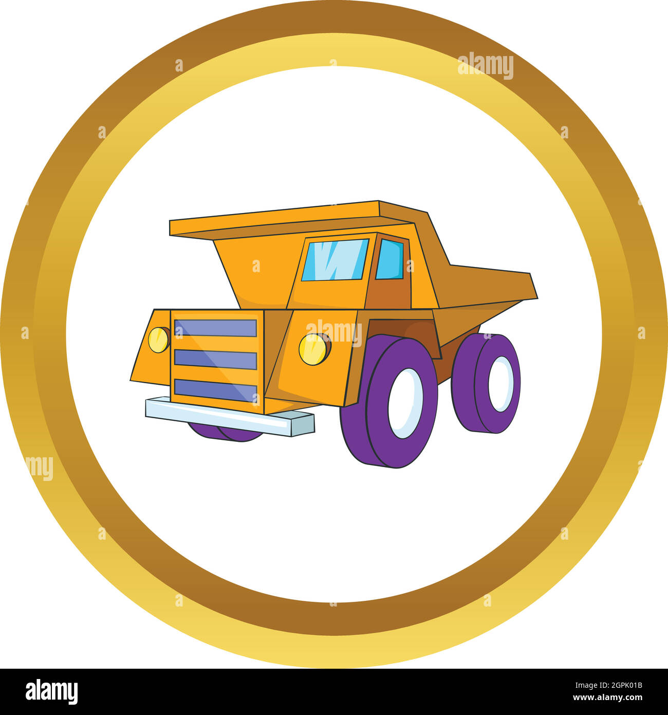 Lastwagen-Vektor-Symbol Stock Vektor