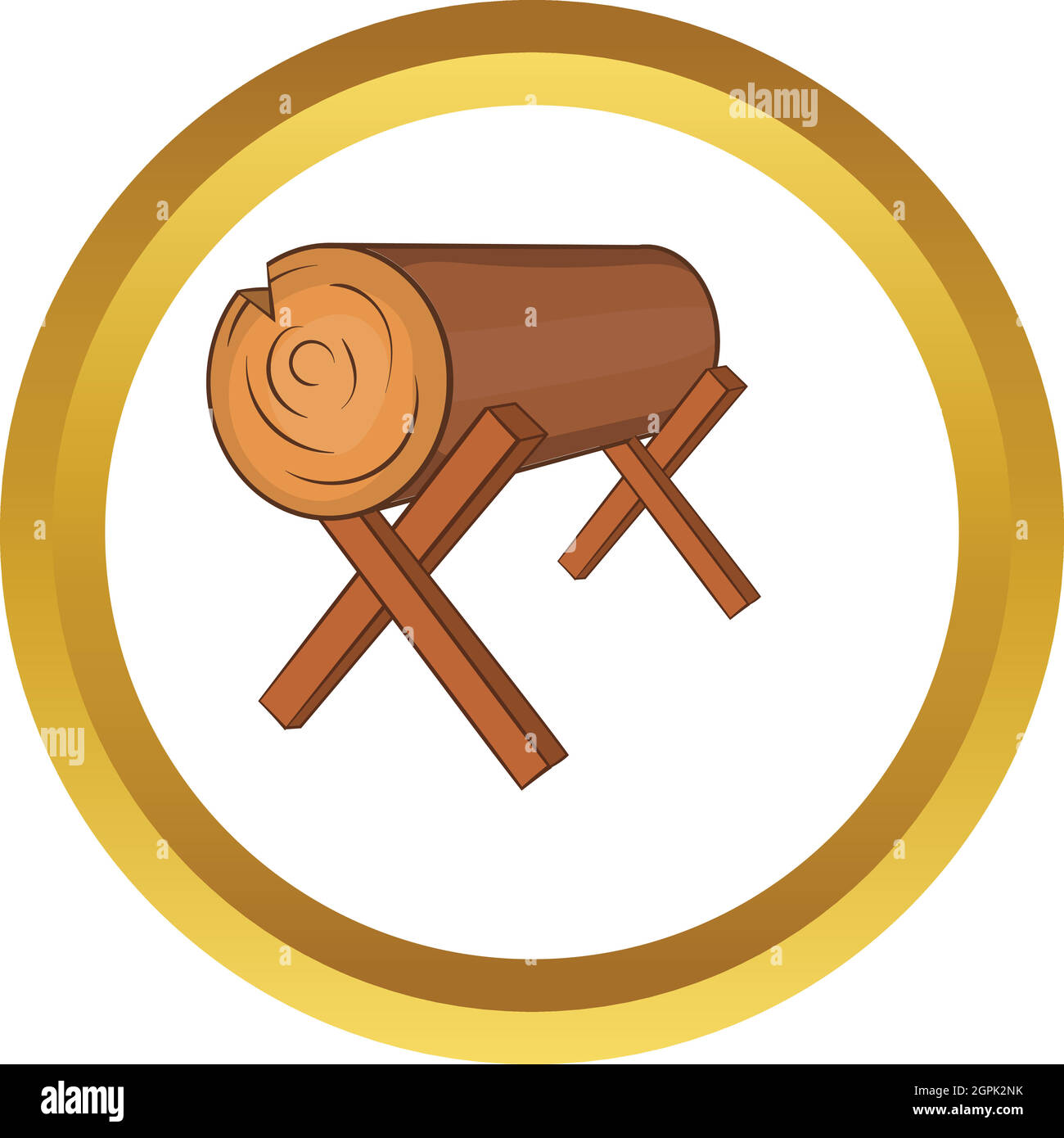 Log stehen Vektor icon Stock Vektor