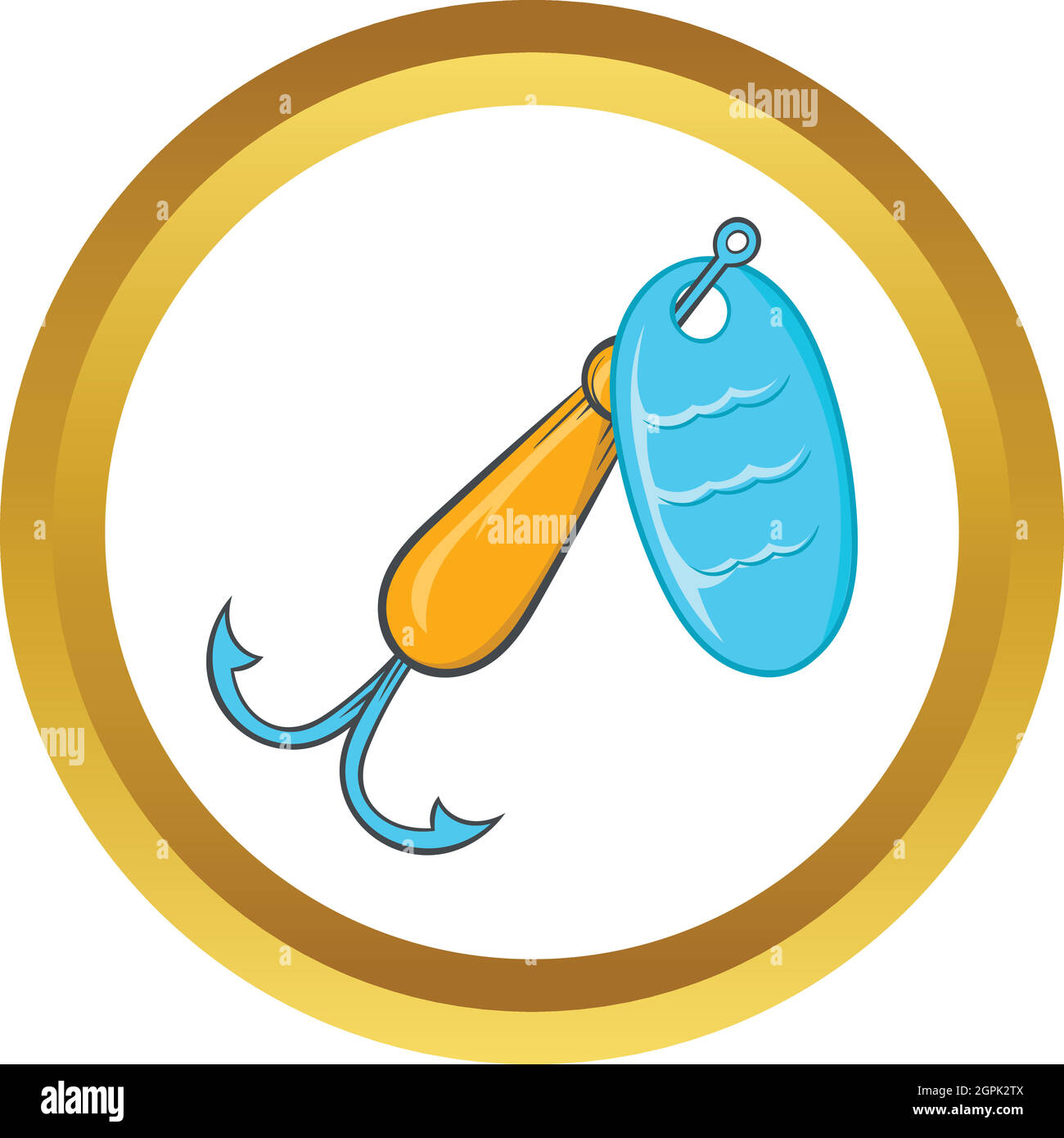 Haken für den Fang von Fischen Vektor icon Stock Vektor