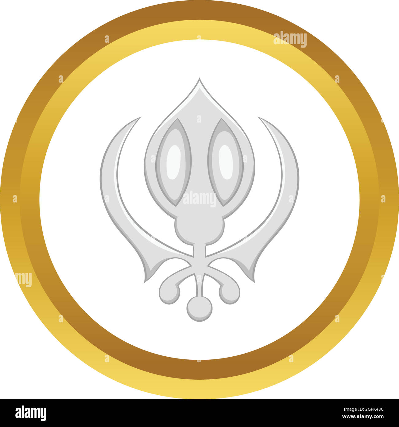Sikhism Symbol Vektor icon Stock Vektor