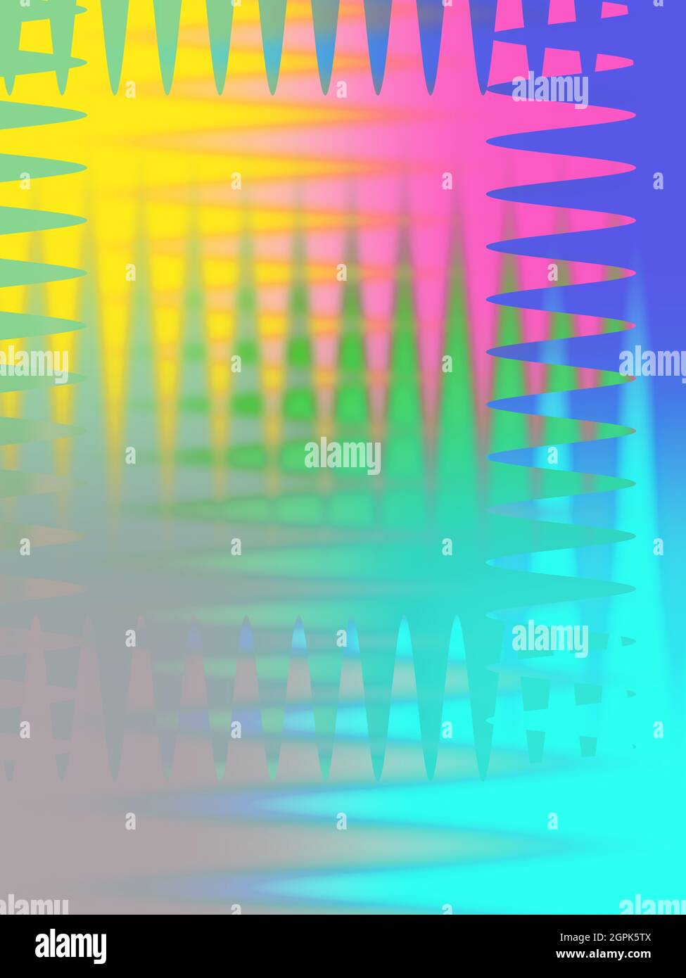 Eine abstrakte Wellig psychedelischen Hintergrundbild. Stockfoto