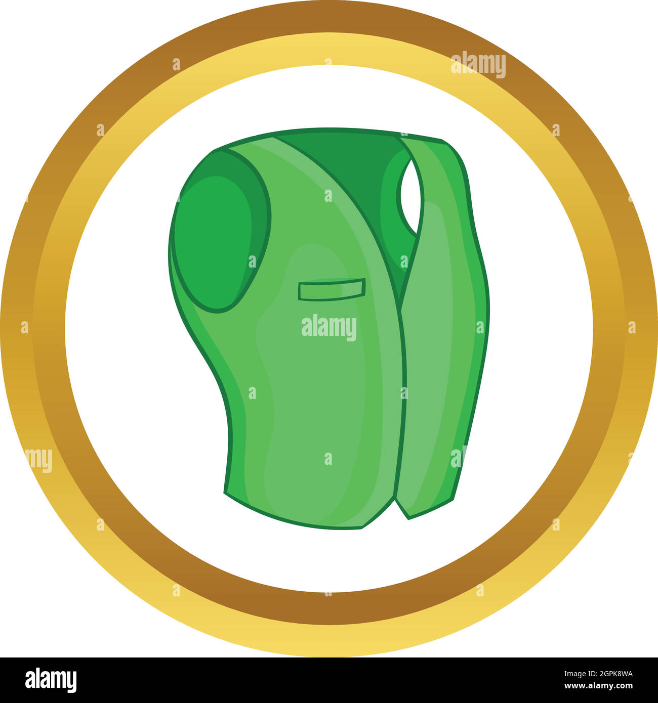 Herren klassische Weste Vektor icon Stock Vektor