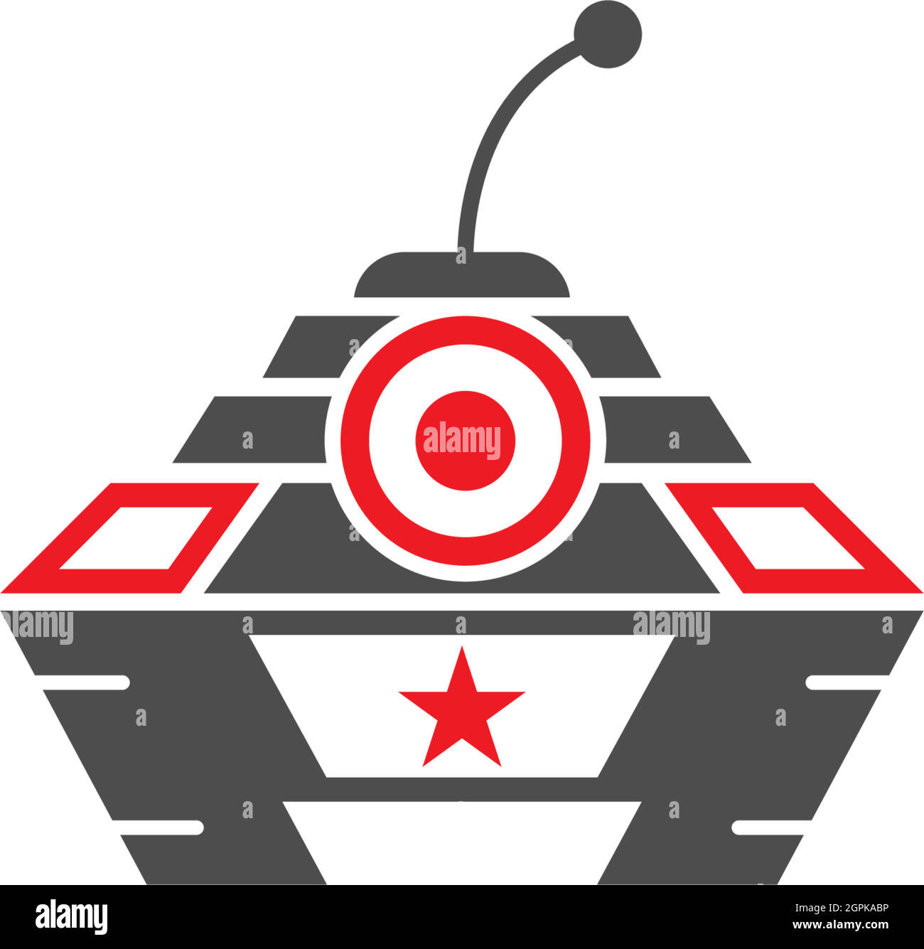 Design-Vorlage für Military Tank, Army Tank Icon Logo Stock Vektor