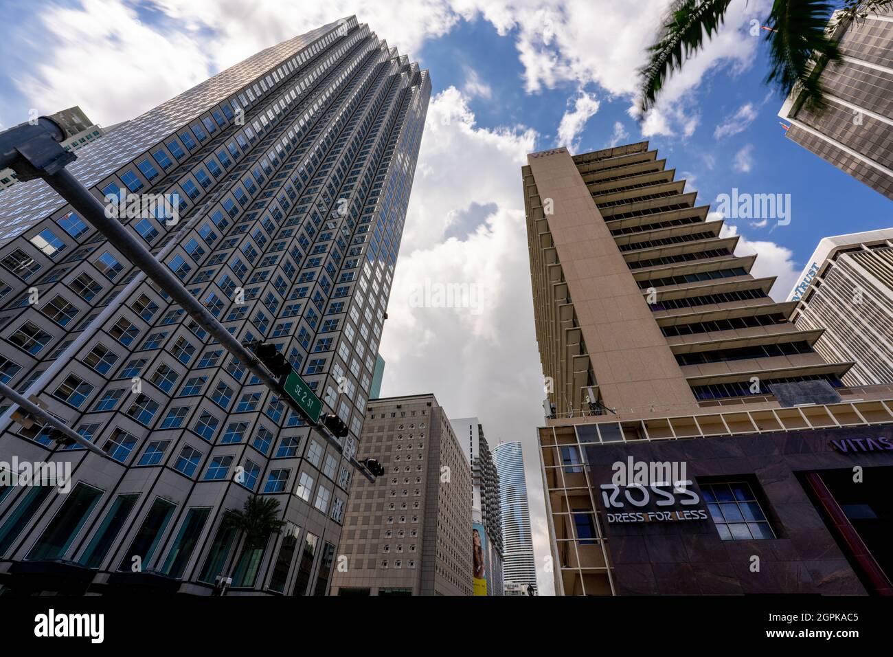 Miami Beach, FL, USA - 25. September 2021: Southeast Financial Tower Downtown Miami Stockfoto
