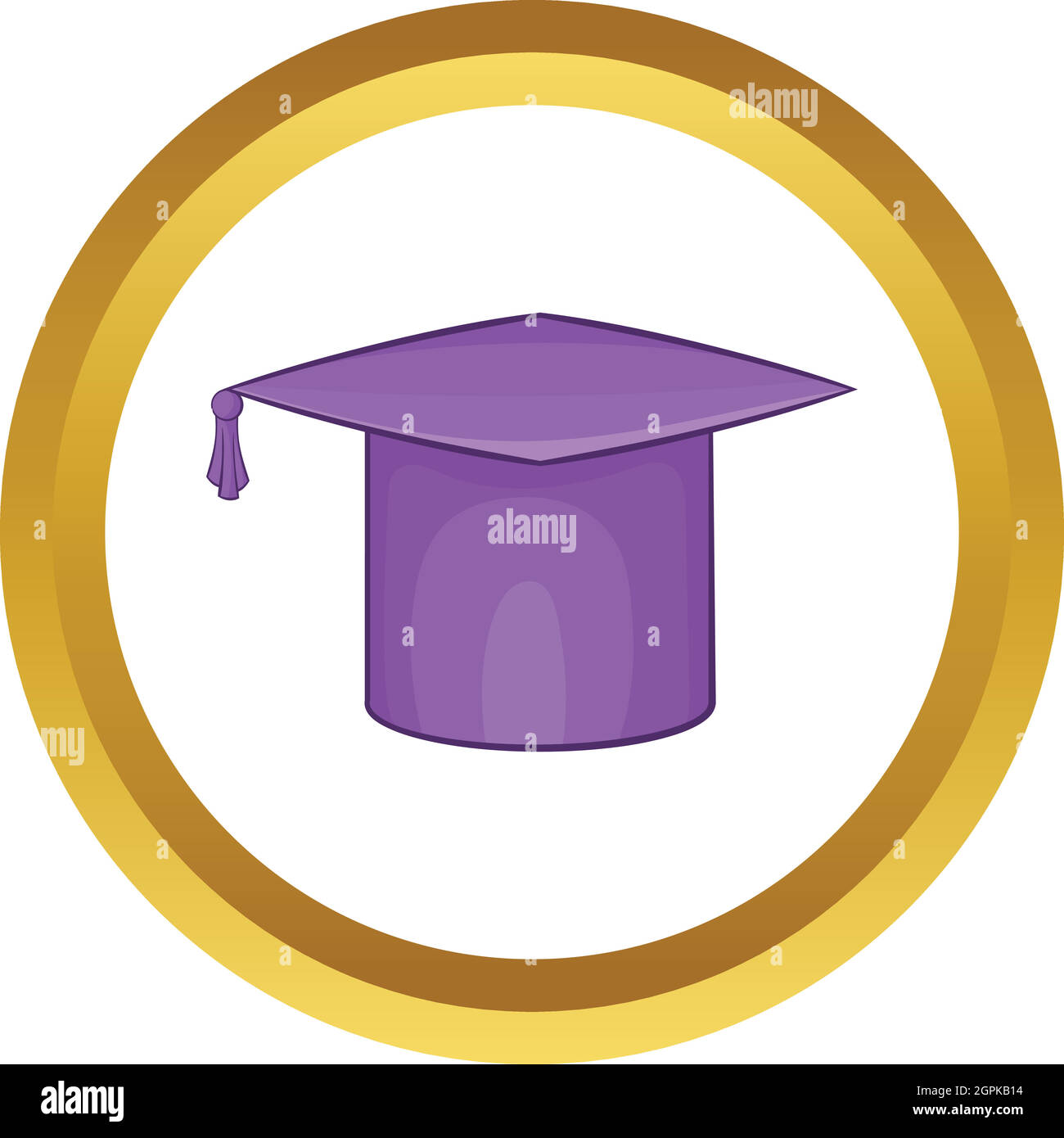 Graduation Cap Vektor icon Stock Vektor