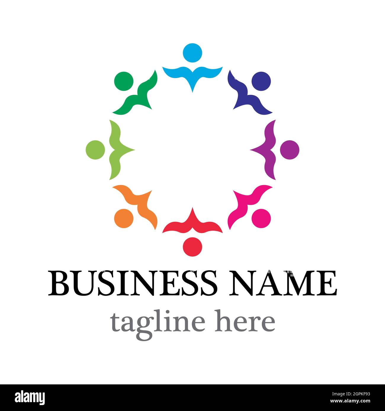 Community Logo Vorlage Vektor Icon Design Stockfoto