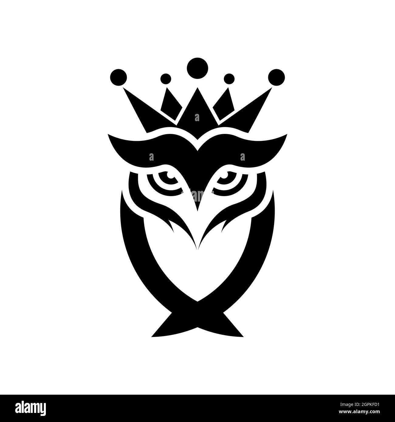 Eule Logo Vorlage Vektor Symbol Design Stockfoto