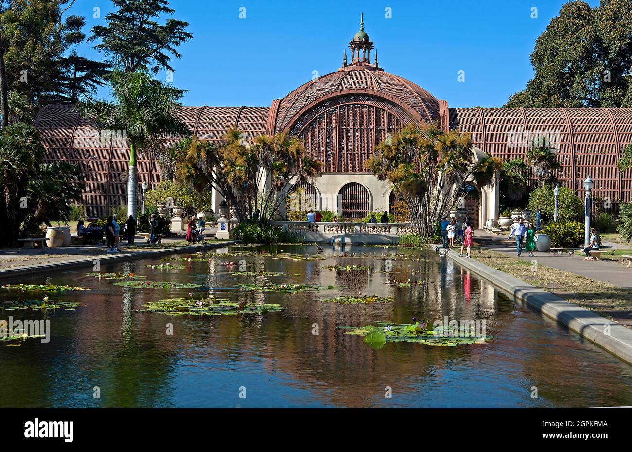 Botanisches Gebäude in Balboa Park, San Diego, Kalifornien Stockfoto